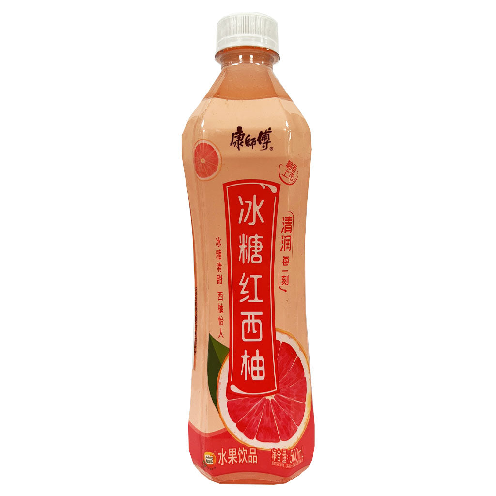 Master Kong Rock Sugar Grapefruit Juice 500ml ～ 康师傅 冰糖红西柚 500ml