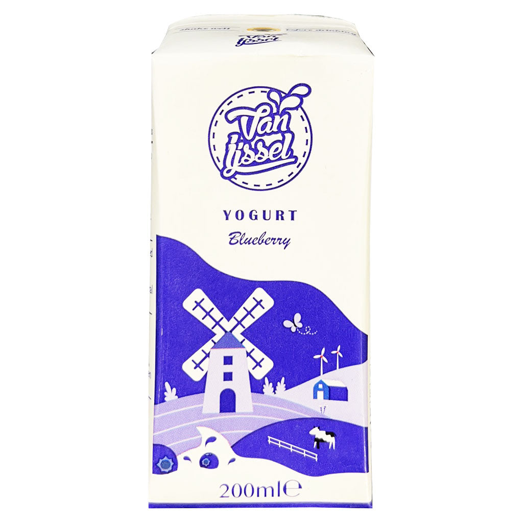 Van Ijssel Yogurt Blueberry 200ml ~ Van Ijssel 酸奶 蓝莓味 200ml