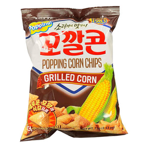 Lotte Kok Kal Cone Corn Snack Grilled 72g ~ LOTTE金三角玉米饼炭烧味 72g