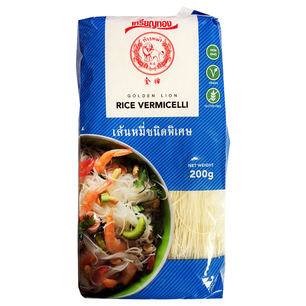 Golden Lion Rice Vermicelli 200g ~ 丸米牌 大豆素肉 粒状 200g