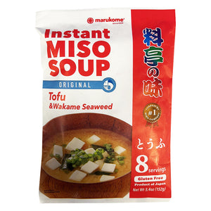Marukome Instant Miso Soup Tofu  8x19g ~ 料亭味豆腐味噌汤 8x19g