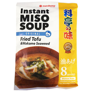 Marukome Instant Miso Soup Fried Tofu Flavour 10x15.3g ~ 料亭味味增汤 炸豆腐 10x15.3g