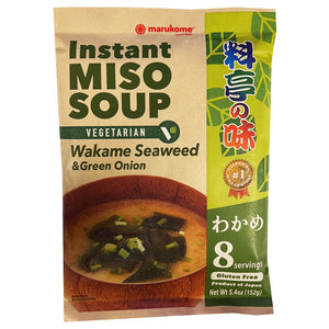 Marukome Miso Soup Wakame Seaweed Green Onion ~ 料亭味味增汤 葱花裙带菜