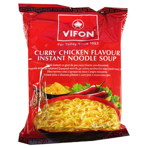 Vifon Curry Chicken Flavour Instant Noodles 60g ~ Vifon 速食面 咖喱鸡味 60g