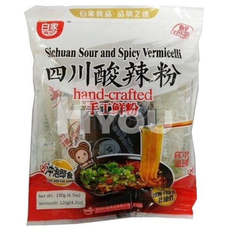Baijia Sichuan Sour And Spicy Vermicelli 194G ~ Instant