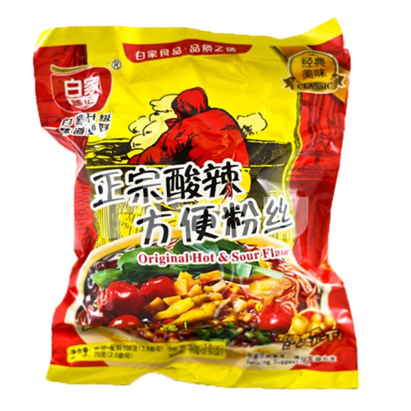 Baijia Vermicelli Sour Hot Flavour 108G ~ Instant