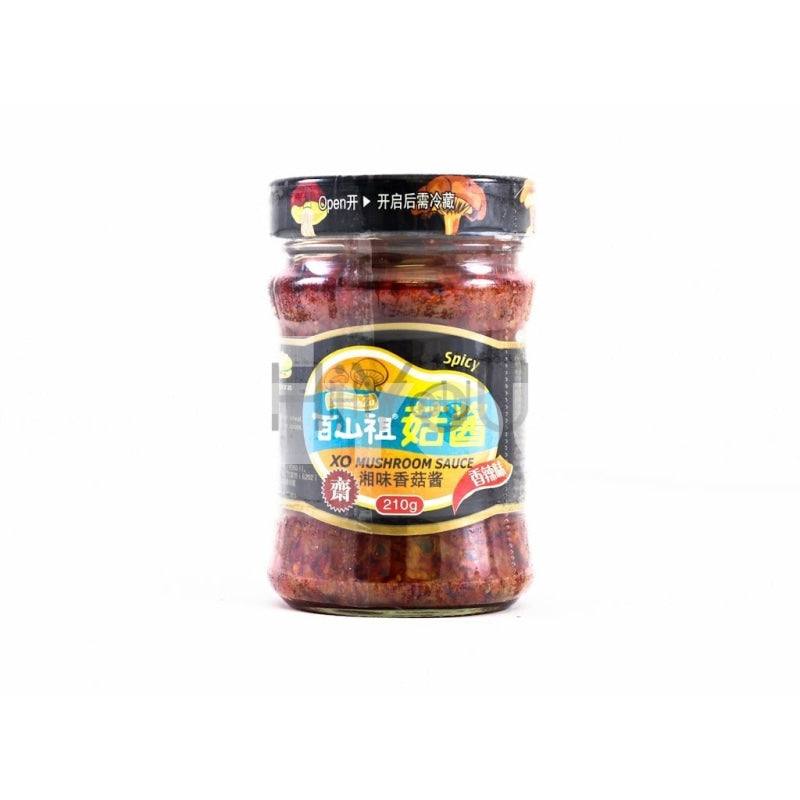 Baishanzu Xo Mushroom Sauce Spicy 210g 百山祖湘味香菇酱 香辣 210g