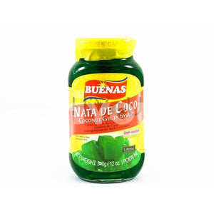 Buenas Coconut Gel In Syrup Green 340G ~ Desserts