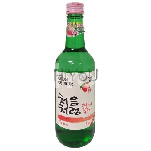 Chum Churum Soju Rice Wine Peach Flavour Alc14% 360Ml ~ Alcoholic