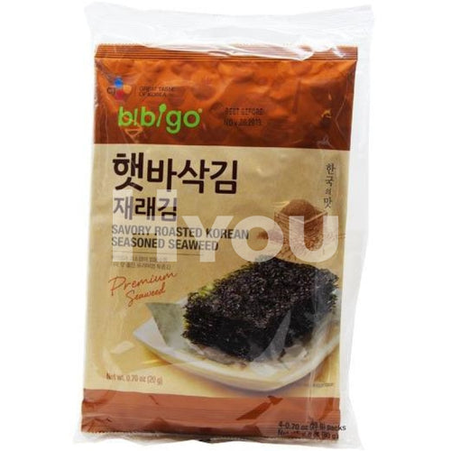 Cj Bibigo Savory Roasted Korean Seasoned Seaweed 80G ~ Snacks