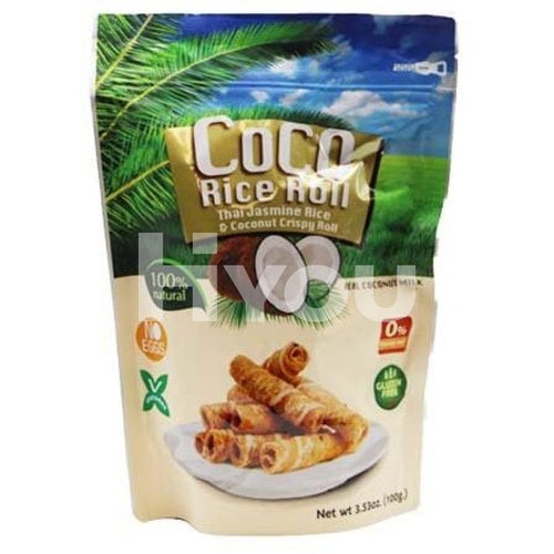 Coco Rice Roll Coconut Flavour Gluten Free 100G ~ Confectionery