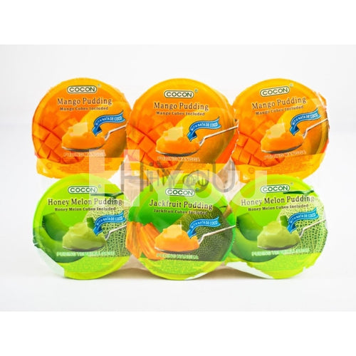 Cocon Fruit Pudding With Nata De Coco Assorted 6X118G ~ Confectionery