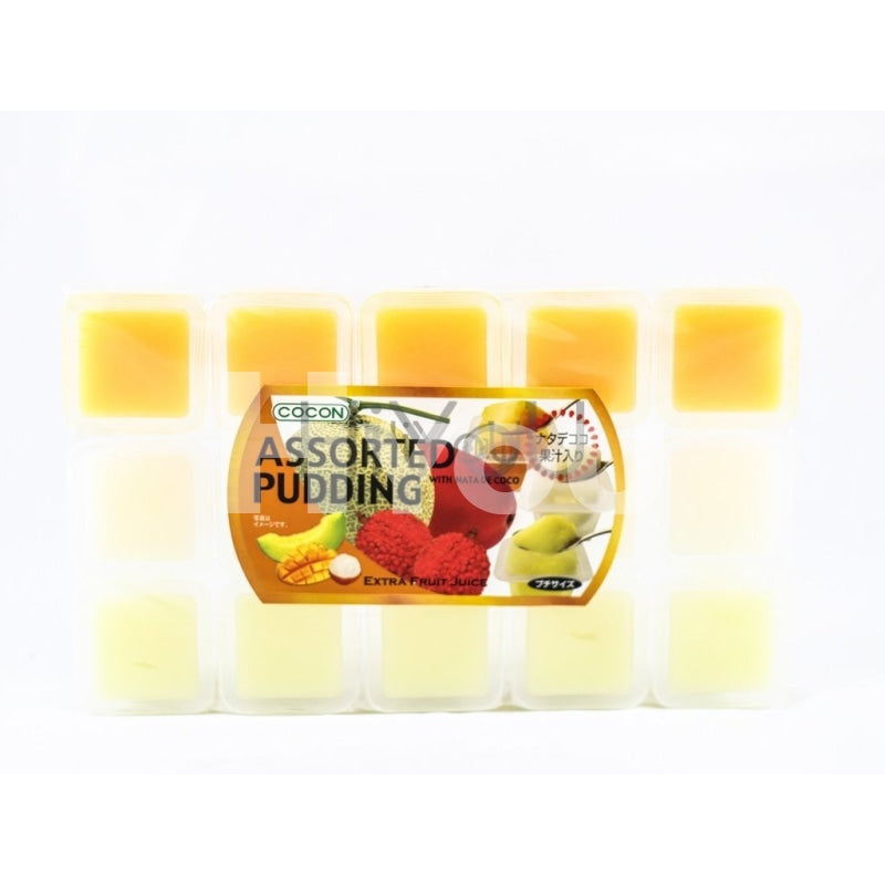 Cocon Nata De Coco Cup Pudding Tray Assorted 15x35g ~ Cocon 混合椰果布丁 15x