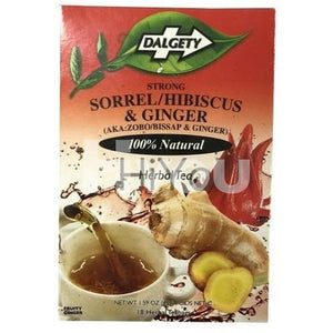Dalgety Sorrel Hibiscus &amp; Ginger Tea 18X2G ~ Instant