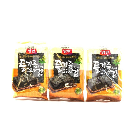 Dongwon Seasoned Laver In Tray Perilla Oil 3X5G ~ Snacks