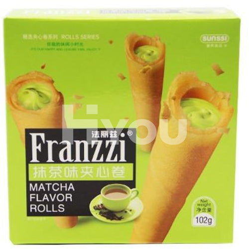 Franzzi Egg Roll Matcha Flavour 102G ~ Confectionery