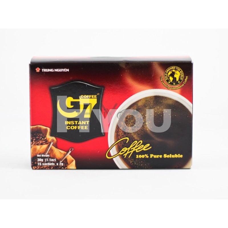 G7 Instant Coffee 100% Pure Soluble Black 15X2G ~