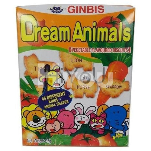 Ginbis Animal Biscuit Vegetable Flavoured 37G ~ Snacks