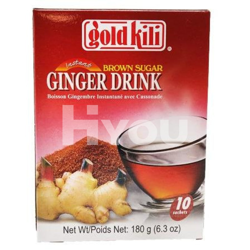 Gold Kili Instant Ginger Drink Brown Sugar 10X18G ~