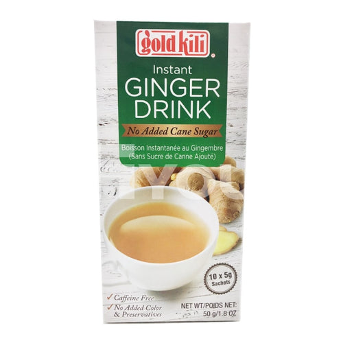 Gold Kili Instant Ginger Drink No Cane Sugar 10X5G ~