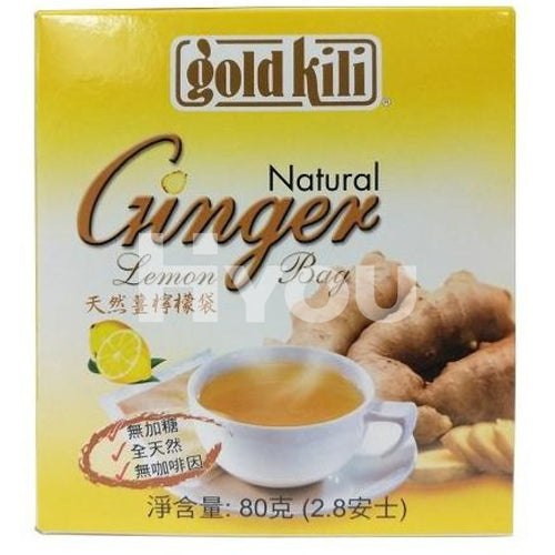 Gold Kili Natural Ginger Lemon Bag 80G ~ Instant