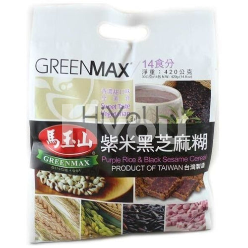 Greenmax Black Glutinous Rice And Sesame Cereal 14X30G ~ Instant