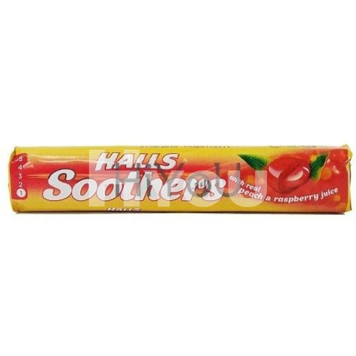 Halls Soothers Peach & Raspberry 45G ~ Confectionery