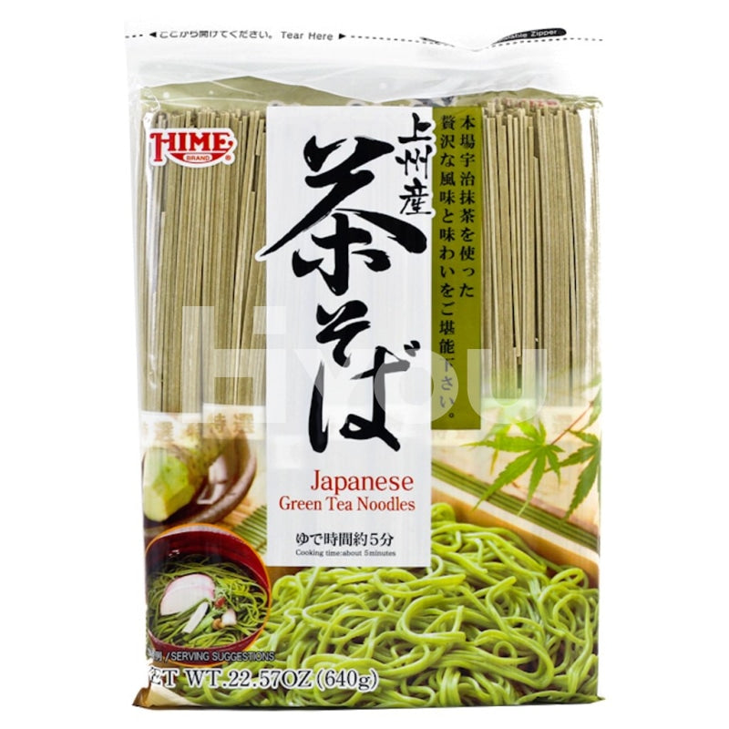 Hime Joshu Chasoba Green Tea Noodles 640g ~ Hime 绿茶面 640g