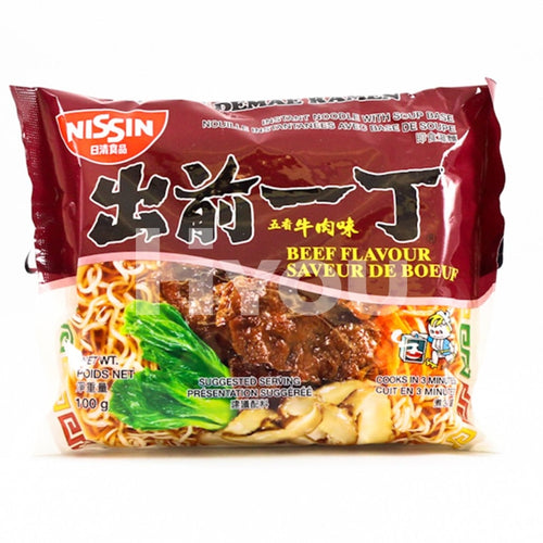 Hk Nissin Instant Noodle Beef Flavour 100G ~