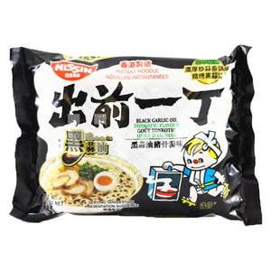 Hk Nissin Instant Noodle Black Garlic Oil Tonkotsu 100G ~