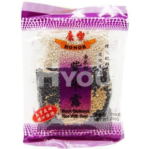 Honor Black Glutinous Rice With Sago 250G ~ Dry Food