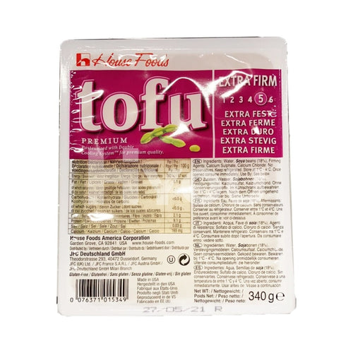 House Premium Tofu Extra Firm Purple 340G ~ Bean Curd &