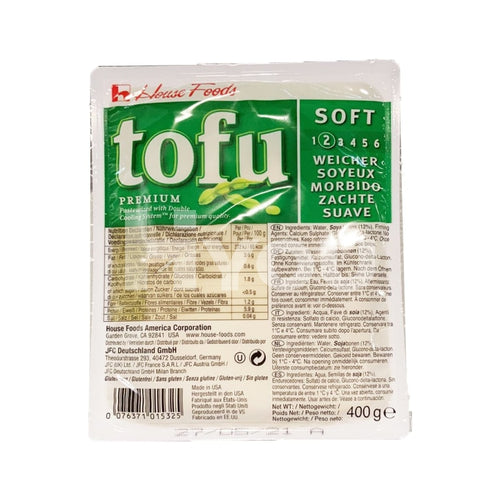 House Premium Tofu Soft Green 396G ~ Bean Curd &