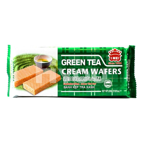 Imei Cream Wafers Green Tea 200G ~ Confectionery