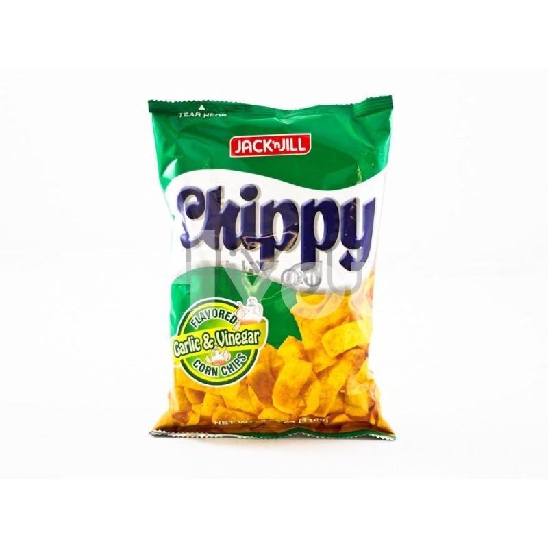 Jack N Jill Chippy Garlic And Vinegar Corn Chips 110G ~ J&j Snacks