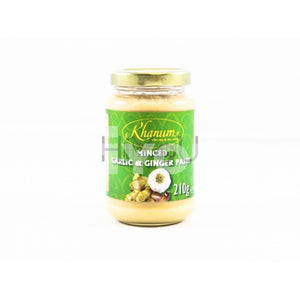 Khanum Minced Garlic And Ginger Paste 210G ~ Sauces