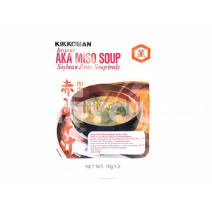 Kikkoman Instant Aka Miso Soup Paste Red 3X10G ~ & Stock