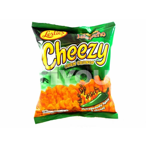 Leslies Cheezy Corn Crunch Spicy And Cheesy 70G ~ Snacks