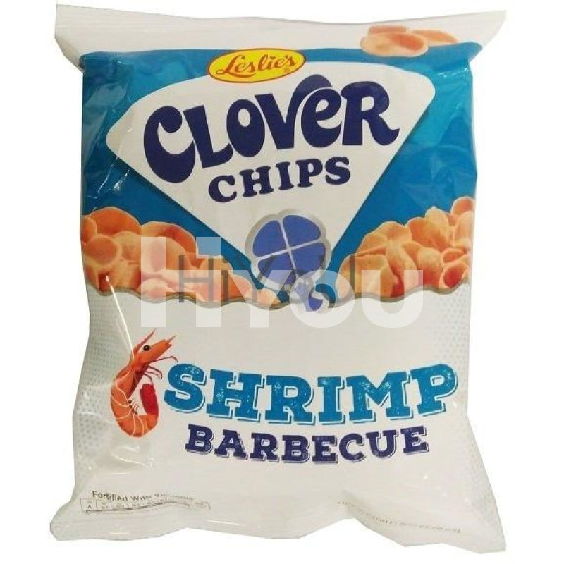 Leslies Clover Chipsshrimp Bbq Flavour 50G ~ Snacks