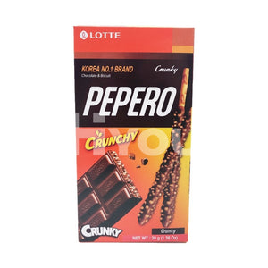 Lotte Pepero Crunky Biscuit Stick 39G ~ Pepero Snacks