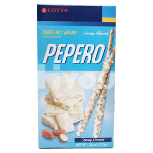 Lotte Pepero Snowy Almond 32G ~ Pepero Snacks