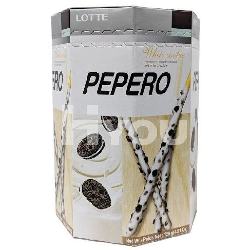 Lotte Pepero White Chocolate Cookie Flavour 4X32G ~ Snacks