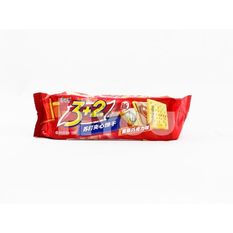 Master Kong 3+2 Cream Cracker Vanilla Chocolate 125G ~ Snacks