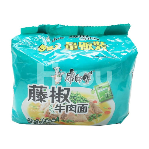 Master Kong Green Peppercorn Beef Noodle 5X100G ~ Instant
