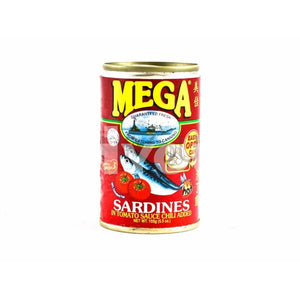 Mega Sardines In Tomato Sauce Chilli Added 155G ~ Tinned Food