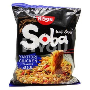 Nissin Soba Yakitori Chicken Flavour Wok Style Bag 110G ~ Instant