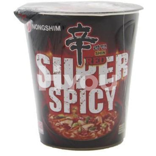 Nongshim Super Spicy Shin Cup Red 68G ~ Instant