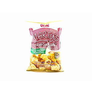 Oishi Martys Cracklin Salt &amp; Vinegar Flavor 90G ~ Snacks