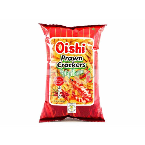 Oishi Prawn Crackers Spicy Flavour 60G ~ Snacks