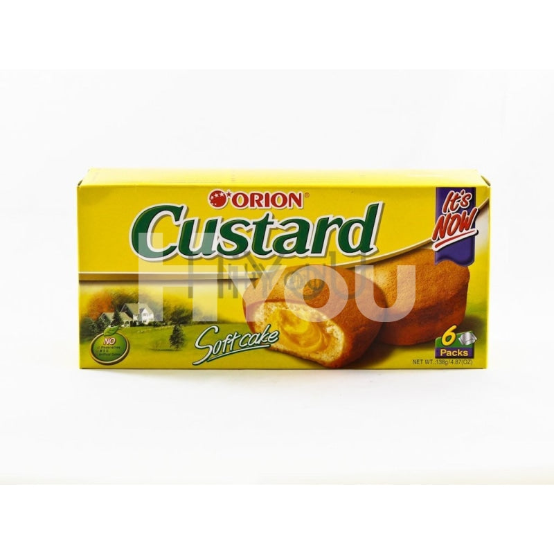 Orion Custard Soft Cake 6 Packs 6X23G ~ Confectionery